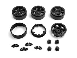 HPI Racing - CC - 6 Beadlock Wheel 1.3in (Black/4pcs) - Hobby Recreation Products