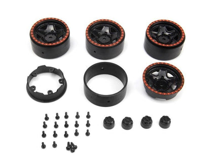 HPI Racing - CL - 5 Beadlock Wheel 1.2in (Red/4pcs) - Hobby Recreation Products