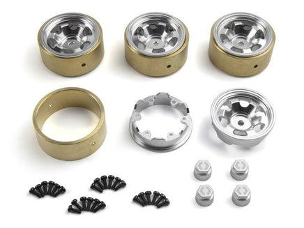 HPI Racing - CL - 6 Aluminum Wheel 1.2in (Silver/4pcs), Fits Venture18 CC - Hobby Recreation Products