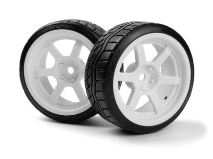 HPI Racing - Falken Azenis Drft Tire/HRE C106 Wheel White 4pcs - Hobby Recreation Products