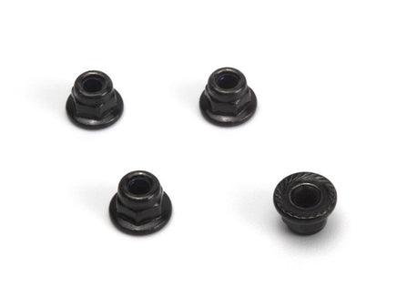 HPI Racing - Flange Lock Nut M2.5 (Silver/4pcs) for Mini King Flux Big Kahuna Bronco 4400 - Hobby Recreation Products