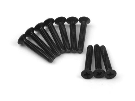 HPI Racing - Flat Head Screw M1.4x9mm (10pcs) for Mini King Flux Big Kahuna Bronco 4400 - Hobby Recreation Products