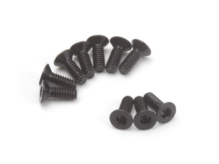 HPI Racing - Flat Head Screw M2x6mm (Hex Socket/10pcs) for Mini King Flux Big Kahuna Bronco 4400 - Hobby Recreation Products