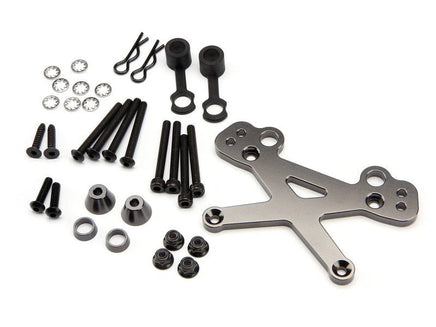 HPI Racing - Heavy Duty Front Aluminium Shock Mount (7075/Gunmetal) - Hobby Recreation Products