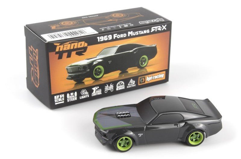HPI Racing - nano - TTR 1969 Ford Mustang RTR - X - Car Only (Requires HPI TF - 51 Transmitter) - Hobby Recreation Products