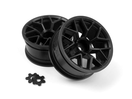 HPI Racing - RTR Wheel 26mm Black 6mm Offset, Pair, Sport 3 - Hobby Recreation Products