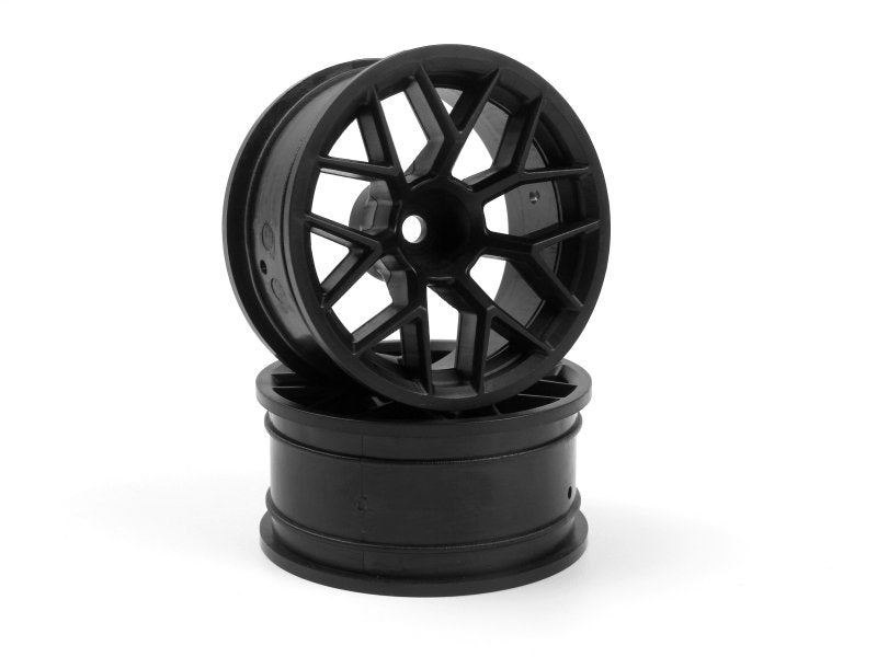 RTR Wheel 26mm Black 6mm Offset, Pair, Sport 3| Hobby Recreation Products