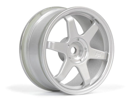 HPI Racing - TE37 Wheel 26mm Matte Chrome (0mm Offset) - Hobby Recreation Products