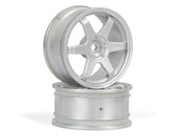 HPI Racing - TE37 Wheel 26mm Matte Chrome (0mm Offset) - Hobby Recreation Products