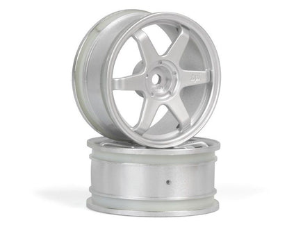 HPI Racing - TE37 Wheel 26mm Matte Chrome (0mm Offset) - Hobby Recreation Products