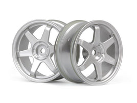 HPI Racing - TE37 Wheel 26mm Matte Chrome (0mm Offset) - Hobby Recreation Products