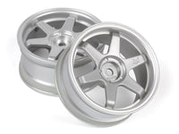 HPI Racing - TE37 Wheel 26mm Matte Chrome (3mm Offset) - Hobby Recreation Products