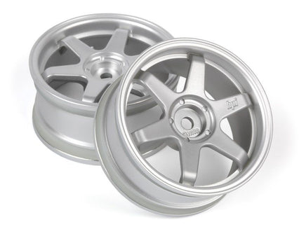 HPI Racing - TE37 Wheel 26mm Matte Chrome (3mm Offset) - Hobby Recreation Products
