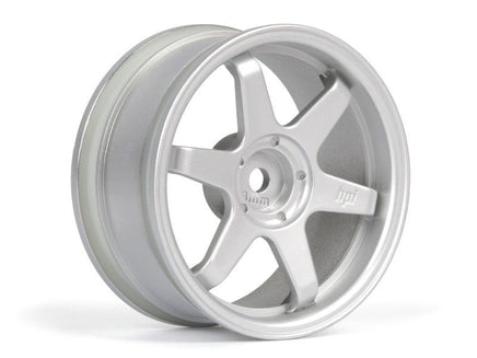 HPI Racing - TE37 Wheel 26mm Matte Chrome (3mm Offset) - Hobby Recreation Products