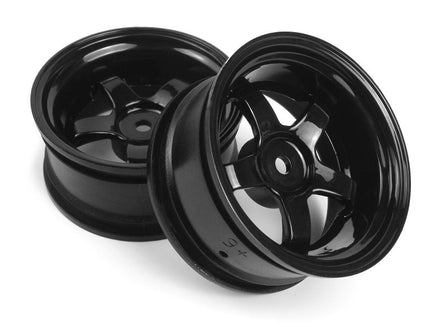 HPI Racing - Work Meister S1 Wheel Black 26mm (6mm OS/2pcs) - Hobby Recreation Products