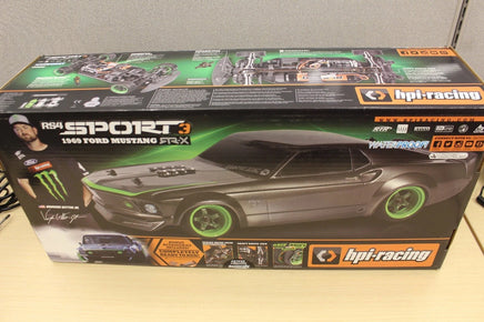 HPI RS4 Sport 3 1969 Mustang RTR - X, 1/10, 4WD, w/2.4GHz Radio - Black (120102) - Hobby Recreation Products