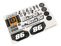 HPI Racing - Baja 5B-1F Buggy Clear Body, with 2022 Decals