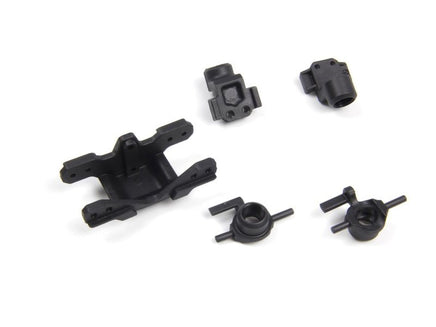 HPI161261-Front-Bulkhead-&-Wheel-Hub-Set