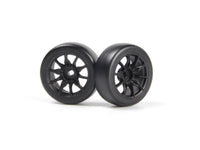 HPI Racing - TSMK5-10 Drift Wheel/Tire Set 22x11mm (Black/4pcs)