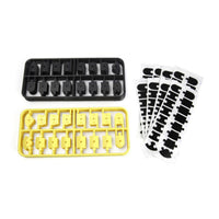 HPI Racing - nano-TTR Curb Set - Black and Yellow