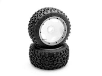 HPI Racing - PROT TIRE (White / Baja 5B Rear / 2pcs)