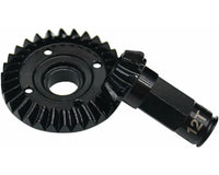 Hot Racing - 30/12T Steel Helical Diff Ring/Pinion Rear Gear Set, for Grom