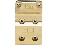 Hot Racing - Brass Diff Cover with SS Skid Plate SCX24