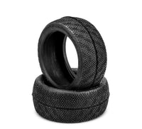 J Concepts - Double Bar, Green Compound Tire, Fits 4.0" 1/8th Truck Wheel - Hobby Recreation Products