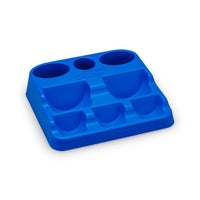 J Concepts - Fluid Holding Station, Blue, Fits JConcepts/RM2 Fluids and Greases - Hobby Recreation Products