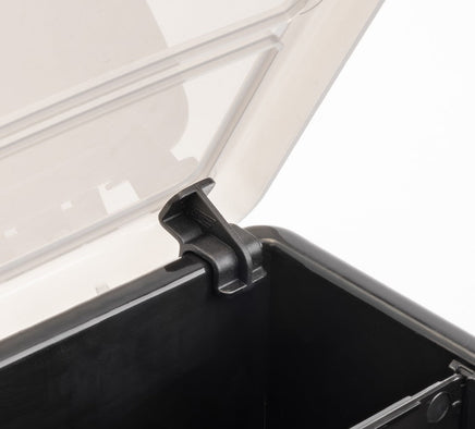 J Concepts - Parts Box, Black / Smoke Gray (~14.5" x 11" x 2.375"), Fits 1/10th and 1/8th Parts and Accessories - Hobby Recreation Products