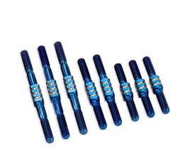 J Concepts - RC10 Classic Fin Titanium Turnbuckle Set, Burnt Blue, 7pc. - Hobby Recreation Products