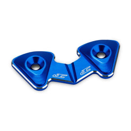 J Concepts - RC10B7 Aluminum 1 - Piece Rear Wing Button, Blue, Fits RC10B7 / RC10B7D - Hobby Recreation Products