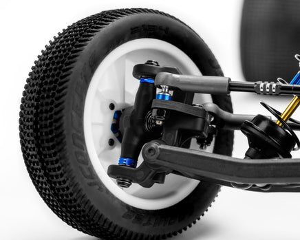 J Concepts - RC10B7 Aluminum Caster Hat Bushings, 4pc, Blue, Fits RC10B7 / RC10B7D - Hobby Recreation Products