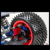 J Concepts - RC10B7 Aluminum Rear Hub Link Mount, Blue, fits RC10B7 / RC10B7D - Hobby Recreation Products