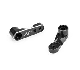 J Concepts - RC10B7 Aluminum Steering Bell Cranks, Black, fits JC#5209 Steering Kit - Hobby Recreation Products