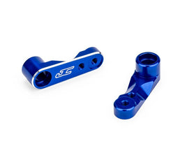 J Concepts - RC10B7 Aluminum Steering Bell Cranks, Blue, fits JC #5209 Steering Kit - Hobby Recreation Products