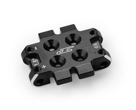 J Concepts - RC10B7 Front Bulkhead 2.5 Degree (9.3g), Aluminum, Black - Hobby Recreation Products