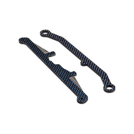 J Concepts - Regulator Steering Rack and Rear Lockout, Carbon Fiber, Blue Hue, Fits JConcepts BAS Conversion Kit - Hobby Recreation Products