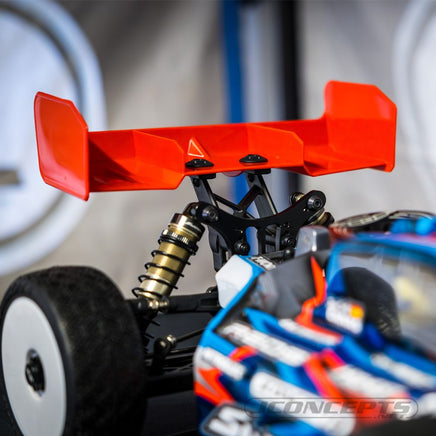 J Concepts - RM2, 1/8th Razor Low Drag "L.D." Wing, Fits 1/8th Buggy and Truck, Pink - Hobby Recreation Products