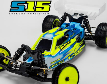 J Concepts - S15, Schumacher Cougar LD3 Body w/ Carpet/Turf/Dirt Wing - Hobby Recreation Products