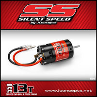 J Concepts - Silent Speed, 550 13T, Brushed Fixed End Bell Competition Motor, fits Traxxas Slash, Budget Crawlers - Hobby Recreation Products