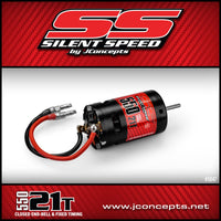 J Concepts - Silent Speed, 550 21T, Brushed Fixed End Bell Competition Motor, fits TRX4, Other Crawler Trucks - Hobby Recreation Products