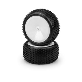 J Concepts - Siren LP - Pink Compound, Pre-Mounted on 3348W Wheels, Fits 1/10th Rear 2wd and 4wd Vehicles - Hobby Recreation Products