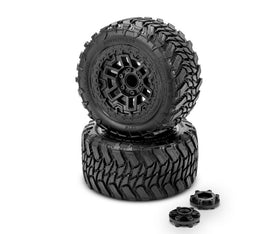 J Concepts - Switchback - Platinum Compound (Pre - mounted on #3456 Shuttle Wheel for Traxxas Rustler/Rustler 4x4 - Hobby Recreation Products
