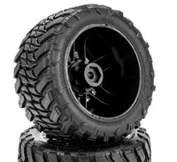 J Concepts - Switchback - Platinum Compound (Pre - mounted on #3456 Shuttle Wheel for Traxxas Rustler/Rustler 4x4 - Hobby Recreation Products