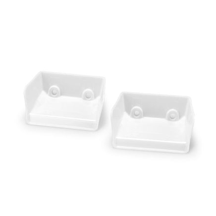 J Concepts - Tekno NB48 2.2 / Techno EB48 2.2 Injection Molded Front Wing, White - 2pc - Hobby Recreation Products