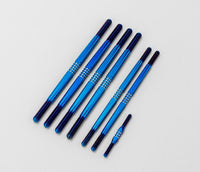 J Concepts - Tekno NT48 2.0 Fin Titanium Turnbuckle Set, Burnt Blue, 7pc, Fits Tekno NT48 2.0 / ET48 - Hobby Recreation Products
