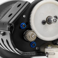 J Concepts - Titanium, Finnisher 3x6mm Motor Screws, Blue, 2pc, Fits 1/10th Off - Road and On - Road Vehicles - Hobby Recreation Products