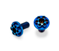 J Concepts - Titanium, Finnisher 3x6mm Motor Screws, Blue, 2pc, Fits 1/10th Off - Road and On - Road Vehicles - Hobby Recreation Products