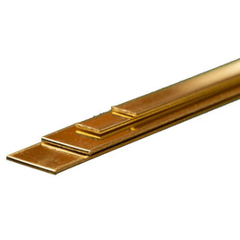 K & S Metals - Bendable Brass Strip: 0.032 x (1/4" & 1/2") x 12" Long - Hobby Recreation Products